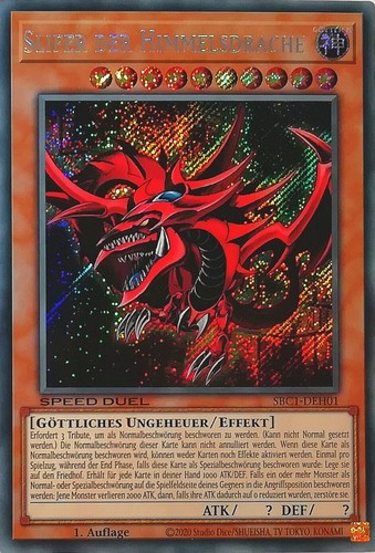 Yugioh götterkarte slifer der - yugioh,